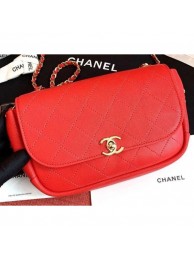 Chanel Casual Trip Messenger Flap Bag Red 2019 AQ00668