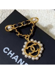 Chanel Chain Leather CC Bloom Brooch 2019 Collection AQ00869