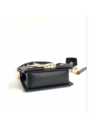 Chanel Chevron Embroidered Calfskin/Lurex Boy Small Flap Bag A67085 Black/Yellow/Blue 2019 AQ01583