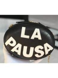 Chanel Embroidered Lambskin La Pausa Evening Bag AS0204 Black 2019 AQ00604