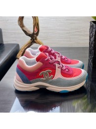 Chanel Fabric and Suede Calfskin Sneakers G34360 Orange 2020 Collection AQ03674