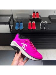 CHANEL FABRIC SNEAKERS G34763 fuchsia 2019 AQ02588