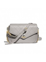 Chanel Flap Bag AS0413 Gray AQ02679