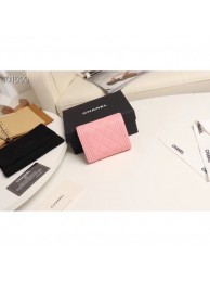 Chanel Grained Calfskin Boy Small Flap Wallet A81996 Pink 2019 Collection AQ03347