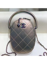 Chanel Grained Metallic Lambskin and Rainbow Metal Camera Case AS0765 Copper 2019 Collection AQ02366