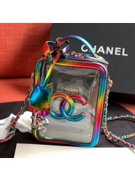Chanel Iridescent PVC Vanity Case AS0988 Multicolor 2019 Collection AQ01733