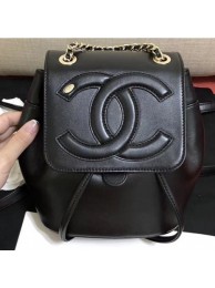 Chanel Lambskin CC Logo Backpack Bag AS0325 Black 2019 AQ00681