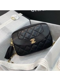 Chanel Lambskin Tassel Camera Case AS0001 Black 2019 Collection AQ03016