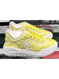 Chanel Mesh and Lycra Sneakers G34763 Yellow 2019 AQ01444