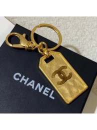 Chanel Metal Tag Bag Charm and Key Holder Gold 2019 Collection AQ03899