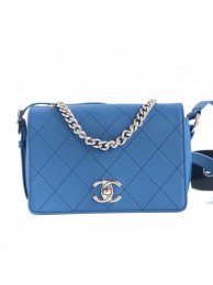Chanel Quilted Flap Bag AS0574 Blue 2019 Collection AQ00764
