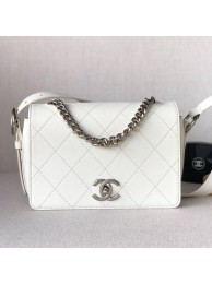 Chanel Quilted Flap Bag AS0574 White 2019 Collection AQ01735