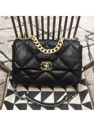 Chanel Quilted Goatskin 19 Large Flap Bag AS1161 Black 2019 Collection AQ01945