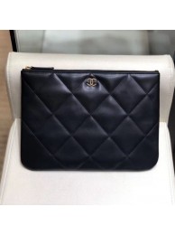 Chanel Quilted Lambskin 19 Pouch A86088 Black 2019 Collection AQ02982