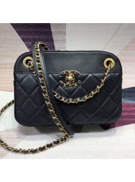 Chanel Quilted Lambskin Chain CC Camera Case AS0971 Black 2019 Collection AQ01403