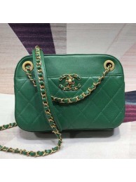 Chanel Quilted Lambskin Chain CC Camera Case AS0971 Green 2019 Collection AQ04306