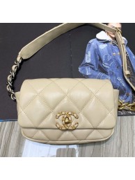Chanel Quilted Leather 19 Belt Bag/Waist Bag Nude 2019 Collection AQ02972