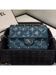 Chanel Quilted Pearl Lambskin Flap Bag AS1202 Green 2019 Collection AQ00889