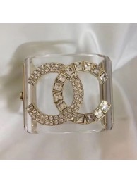 Chanel Resin Crystal CC Cuff Bracelet Gold 2019 Collection AQ01503