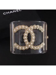 Chanel Resin Pearl CC Cuff Bracelet 01 2019 Collection AQ02319