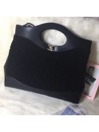 Chanel Shearling Sheepskin 31 Medium Shopping Bag AS1010 Black 2019 Collection AQ02307