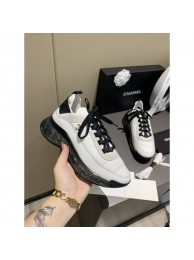 Chanel Suede Calfskin, Velvet & Grosgrain light blue/gray G36299 Sneakers 10mm 2020 Collection 03 AQ03679