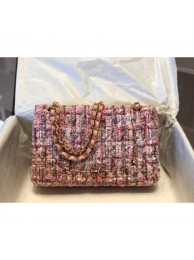 Chanel Tweed Medium Flap Bag A01112 Pink 2019 Collection AQ03354