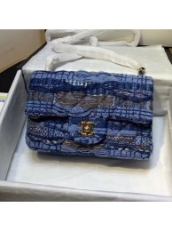 Chanel Tweed Small Flap Bag Blue/Gray 2019 Collection AQ03181