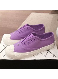 Chanel Vintage Canvas Slip-on Sneakers Purple 2020 Collection AQ02708