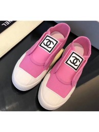 Chanel Vintage CC Logo Sneakers Pink 2019 AQ01046