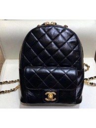 Chanel Waxy Calfskin CC Day Backpack Bag AS8866 Black 2019 AQ01853