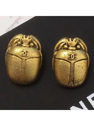 Cheap Copy Chanel Beetle Stud Earrings AB1906 Gold 2019 Collection AQ02208