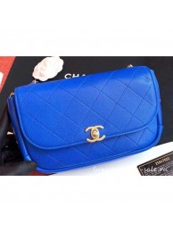 Copy Chanel Casual Trip Messenger Flap Bag Blue 2019 AQ04187