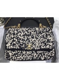 Copy Chanel Tweed Coco Handle Bag with Chain 2019 AQ02959