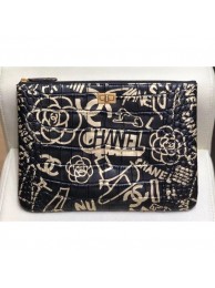Fake Chanel Crocodile Embossed Printed Leather Reissue 2.55 Pouch Clutch Small Bag A82725 2019 AQ01299