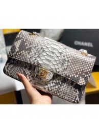 Fake Chanel Python Classic Flap Medium Bag A1112 54 AQ03720