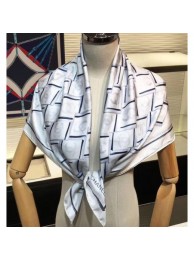 Replica Chanel Silk Twill Square Scarf AA7367 Ecru