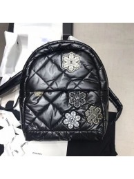 Imitation Best Quality Chanel Quilted Lambskin Backpack AS1025 Black 2019 Collection AQ04166