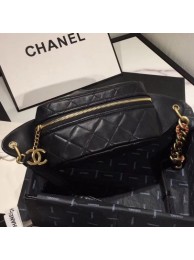 Knockoff AAA Chanel Quilted Lambskin Waist Bag/Belt Bag AS0940 Black 2019 Collection AQ03832