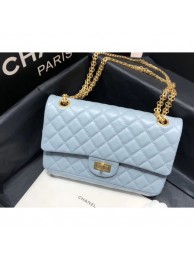 Knockoff Chanel Original Quality 2.55 Reissue Size 227 Bag azure with gold hardware AQ01272