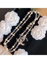 Knockoff Chanel Pearl Star Resin Long Necklace AB2507 2019 Collection AQ01218