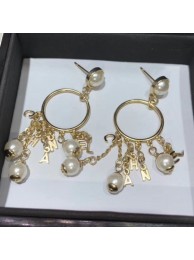Knockoff Chanel Pearls Chanel Chain Tassel Hoop Earrings 02 2019 Collection AQ01985