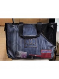 Knockoff Cheap Chanel Mesh and PVC Shopping Tote Small Bag Black 2019 AQ03779