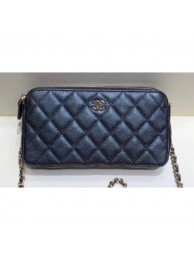 Replica Chanel Iridescent Pearl Caviar Classic Clutch with Chain Bag A82527 Black 2019 AQ03185