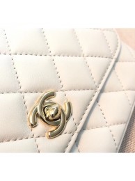 Replica Chanel Lambskin Side Pack Bag AS0545 White 2019 AQ03650