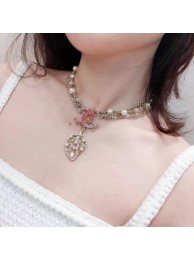 Replica Chanel Leaf Necklace Pink 2019 Collection AQ01620