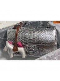 Replica Chanel Python Classic Flap Medium Bag A1112 28 AQ02323