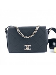 Replica Chanel Quilted Flap Bag AS0574 Black 2019 Collection AQ03555
