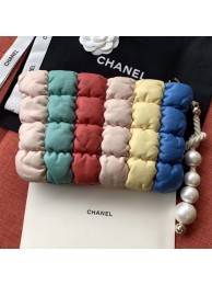 Replica Chanel Quilted Lambskin Pearl Large Evening Clutch AS0630 Multicolor 2019 Collection AQ00570