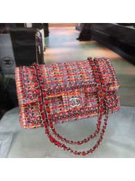 Replica Chanel Tweed Medium Flap Bag Pink/Red/Blue 2019 Collection AQ03822